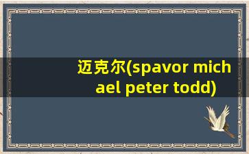 迈克尔(spavor michael peter todd)